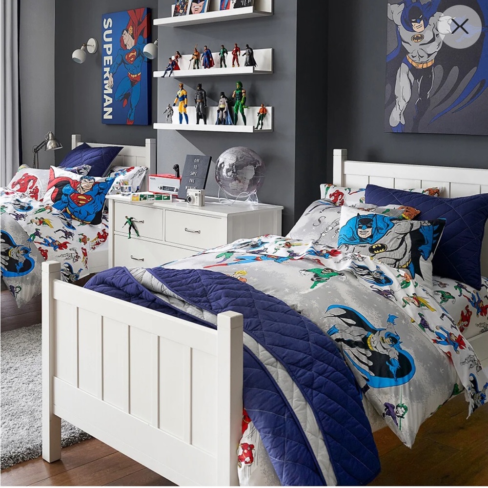 🦸🏻♂️POTTERY BARN KIDS Justice League™ FLAT SHEET